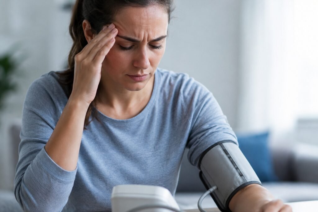 Est-ce que la migraine fait monter la tension